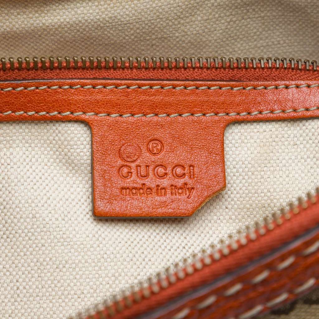 Gucci Medium GG Canvas Running Satchel Beige Very good - Box View