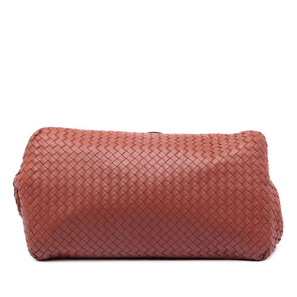 Bottega Veneta Large Nappa Intrecciato Cesta Tote Red Leather Very good condition - Inside View