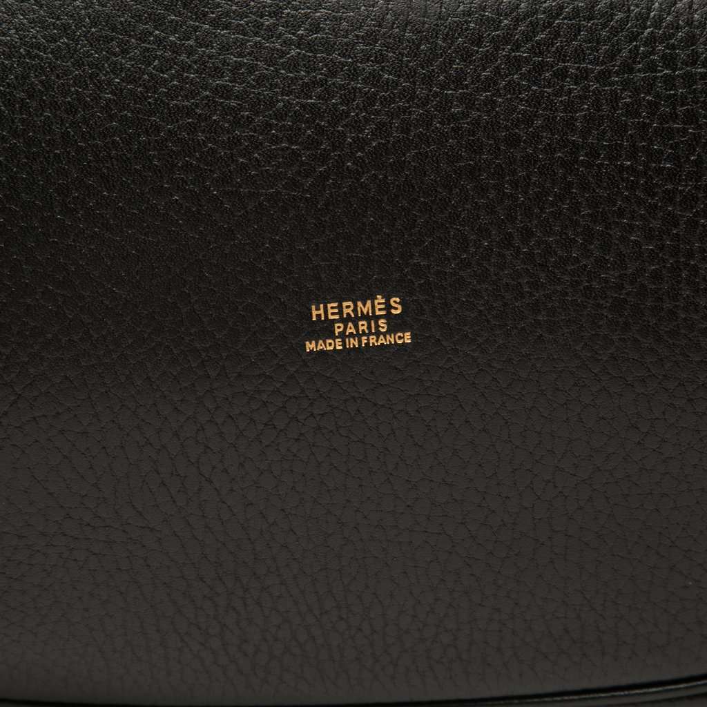 Hermès Clemence Market GM Black Leather Very good - Box View