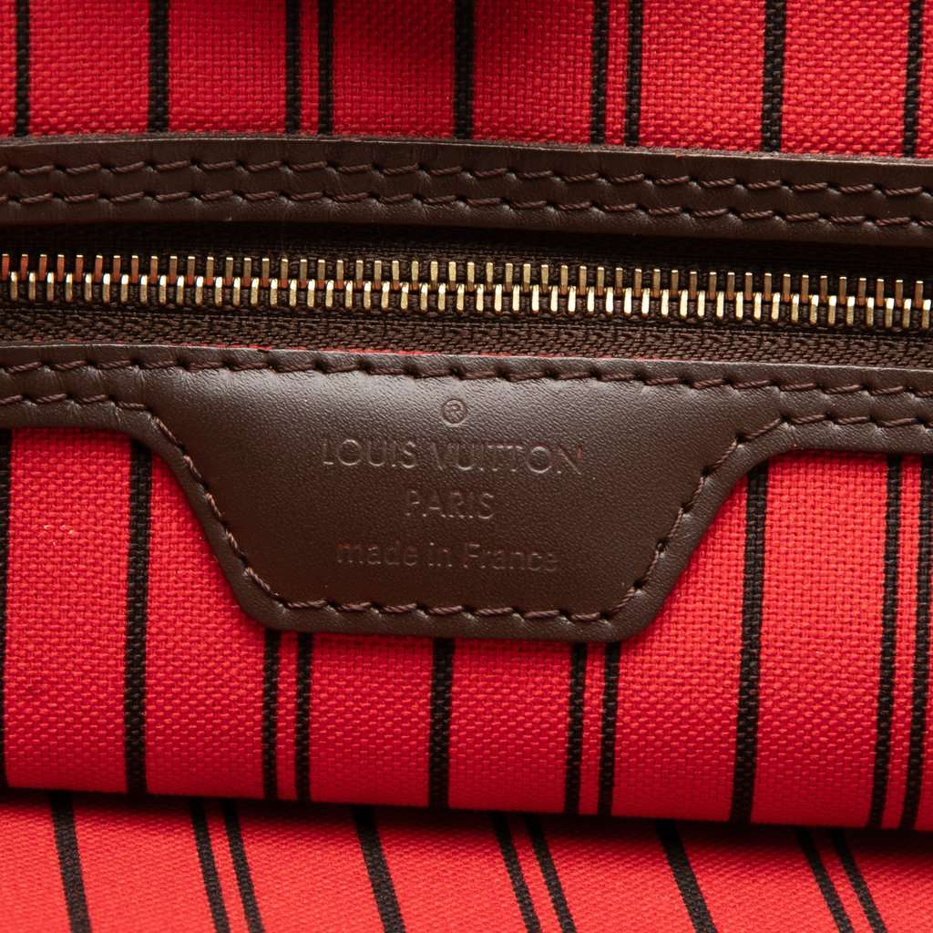 Louis Vuitton Damier Ebene Neverfull MM Brown Very good condition - Box View