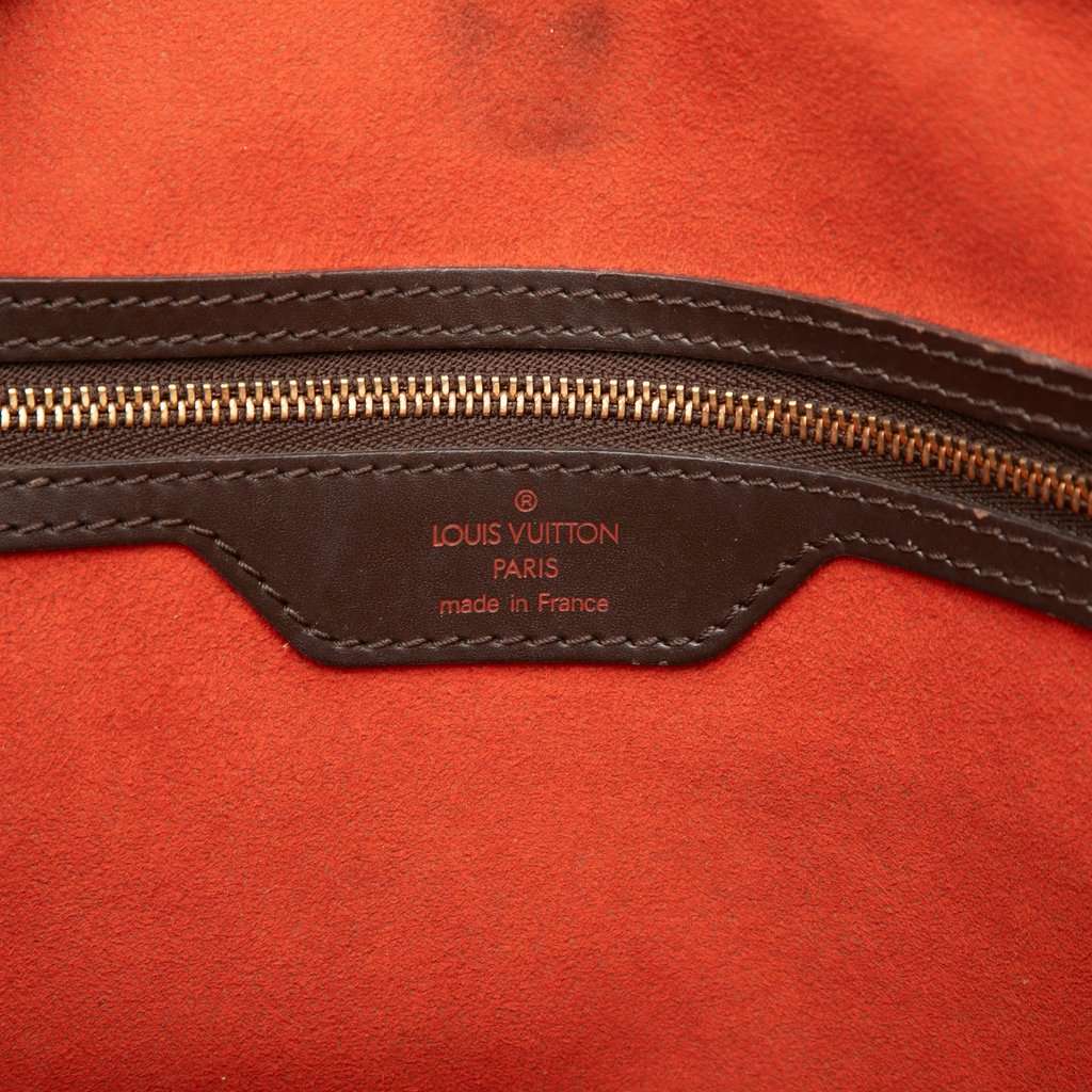 Louis Vuitton Damier Ebene Manosque GM Brown Very good - Box View
