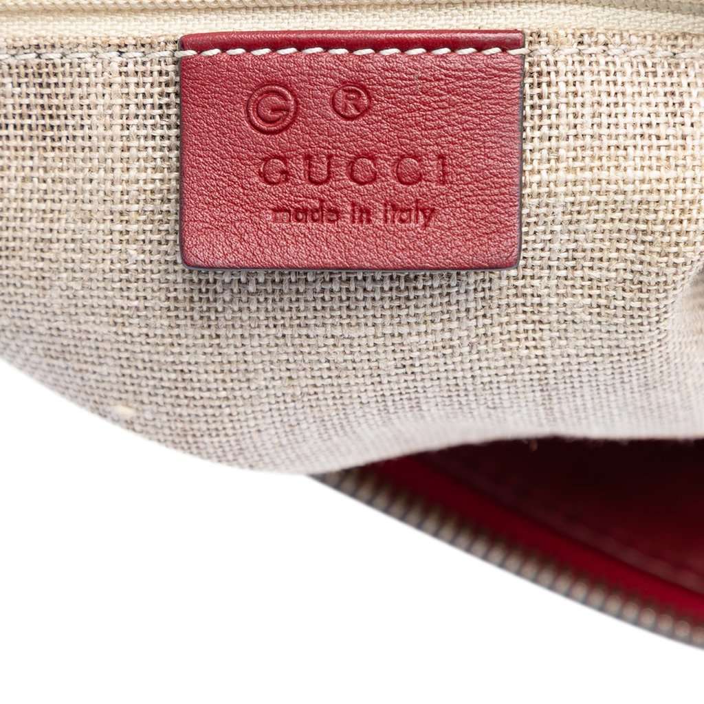 Gucci Large Microguccissima Dome Satchel Red Leather Very good condition - Box View