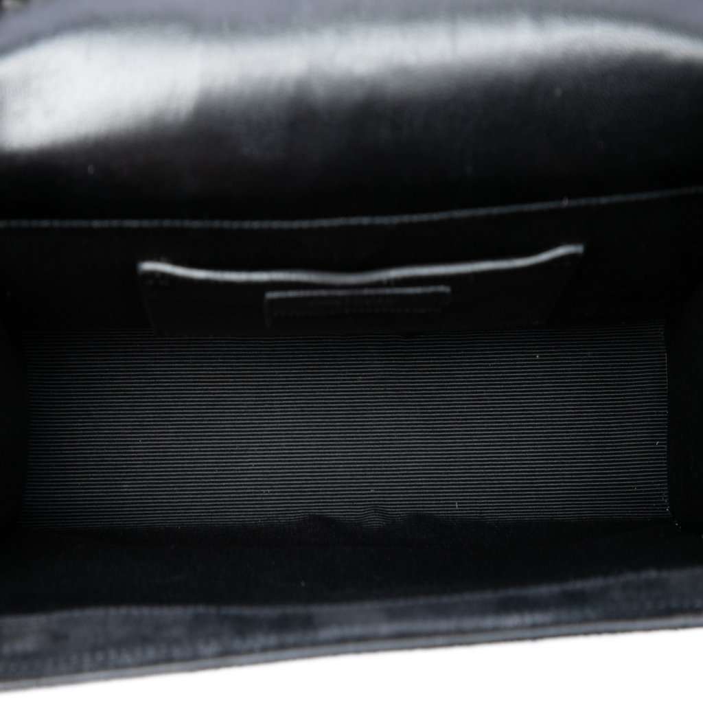 Saint Laurent Suede Crystal Monogram Kate Crossbody Black Leather Very good condition - Model View