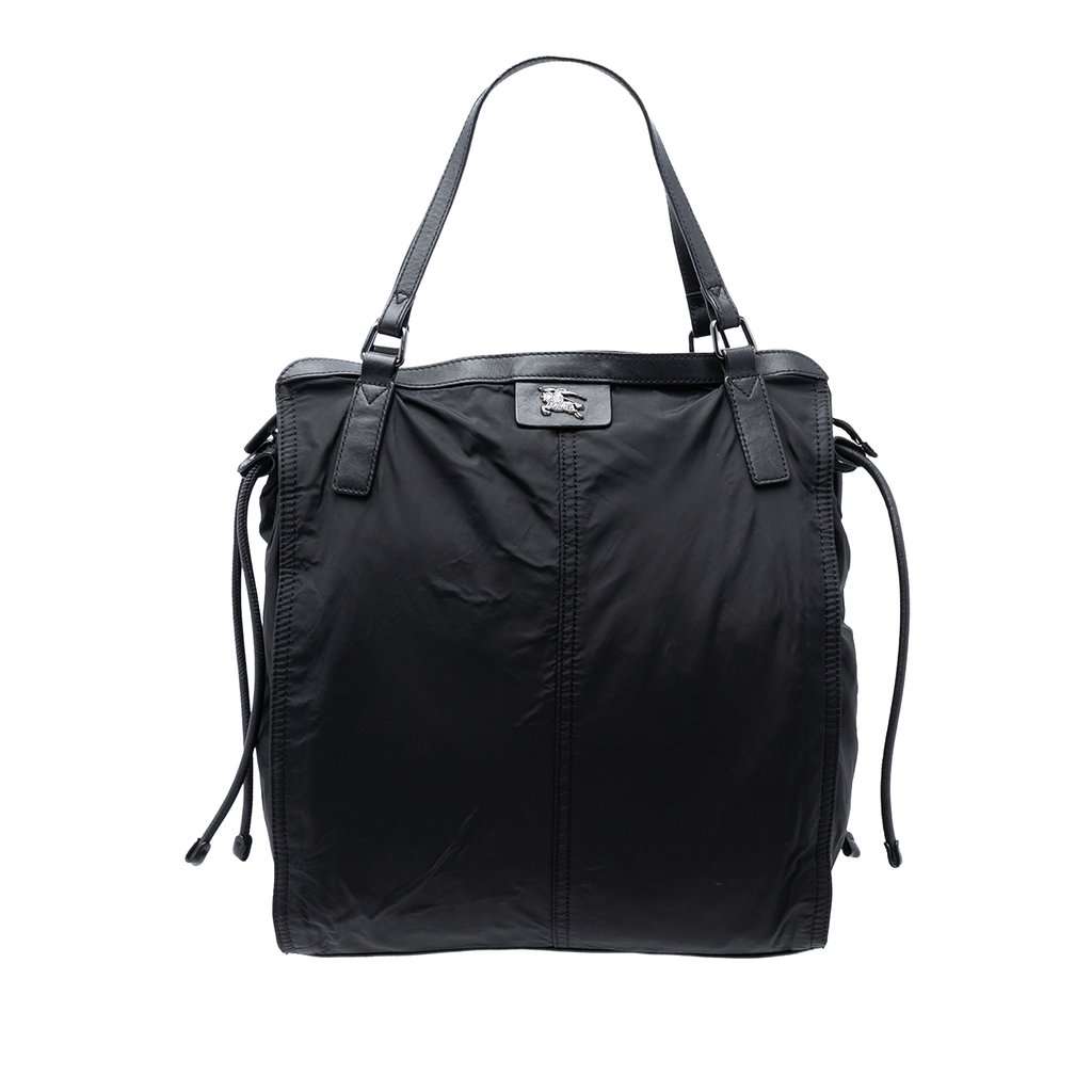Burberry Nylon Packable Buckleigh Tote Black Very good condition - Front View