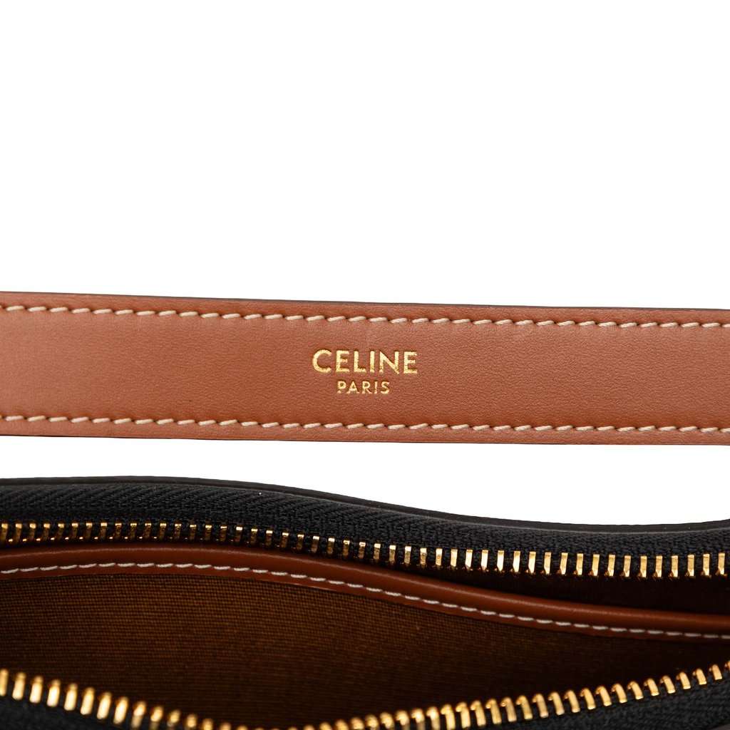 Celine Triomphe Coated Canvas Ava Shoulder Bag Brown Very good condition - Box View