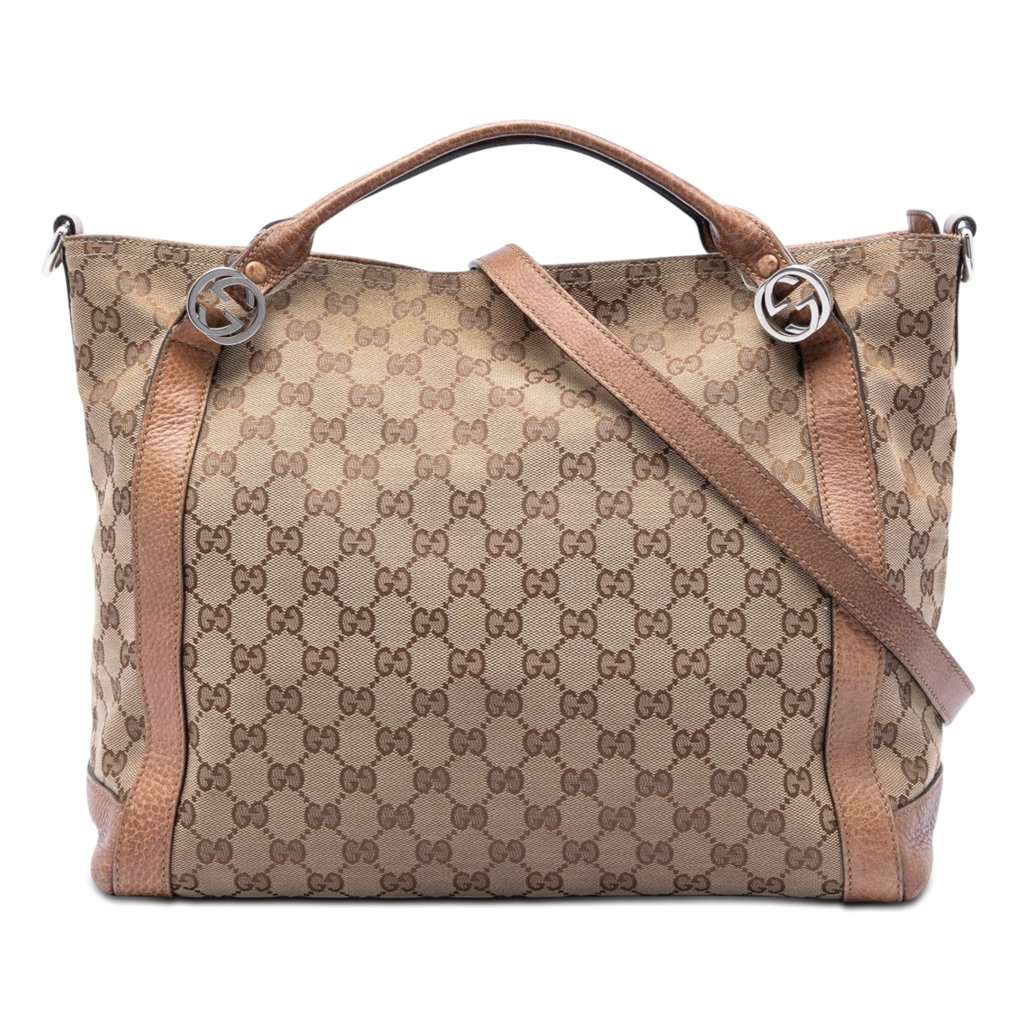 Gucci Medium GG Canvas Miss GG Satchel Beige Very good condition - Front View