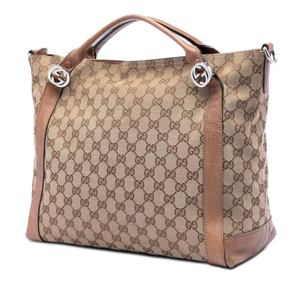 Gucci Medium GG Canvas Miss GG Satchel Beige Very good condition - Back View