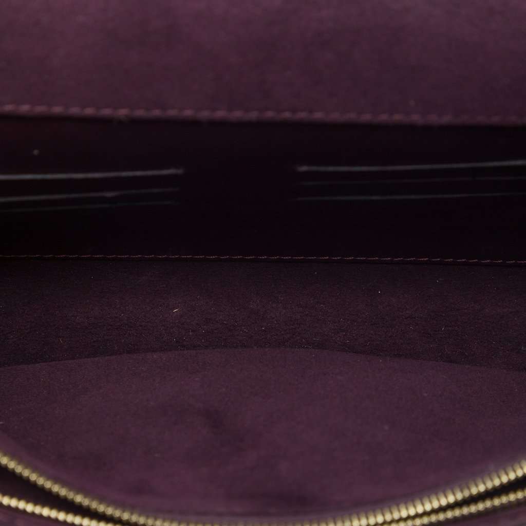 Louis Vuitton Leather Louise Chain GM Purple Leather Very good - Model View