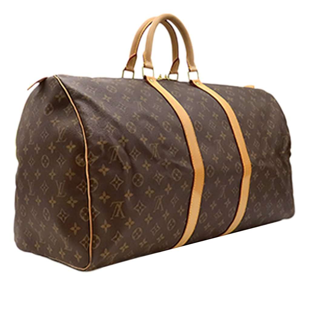 Louis Vuitton Monogram Keepall 55 Brown Very good - Back View