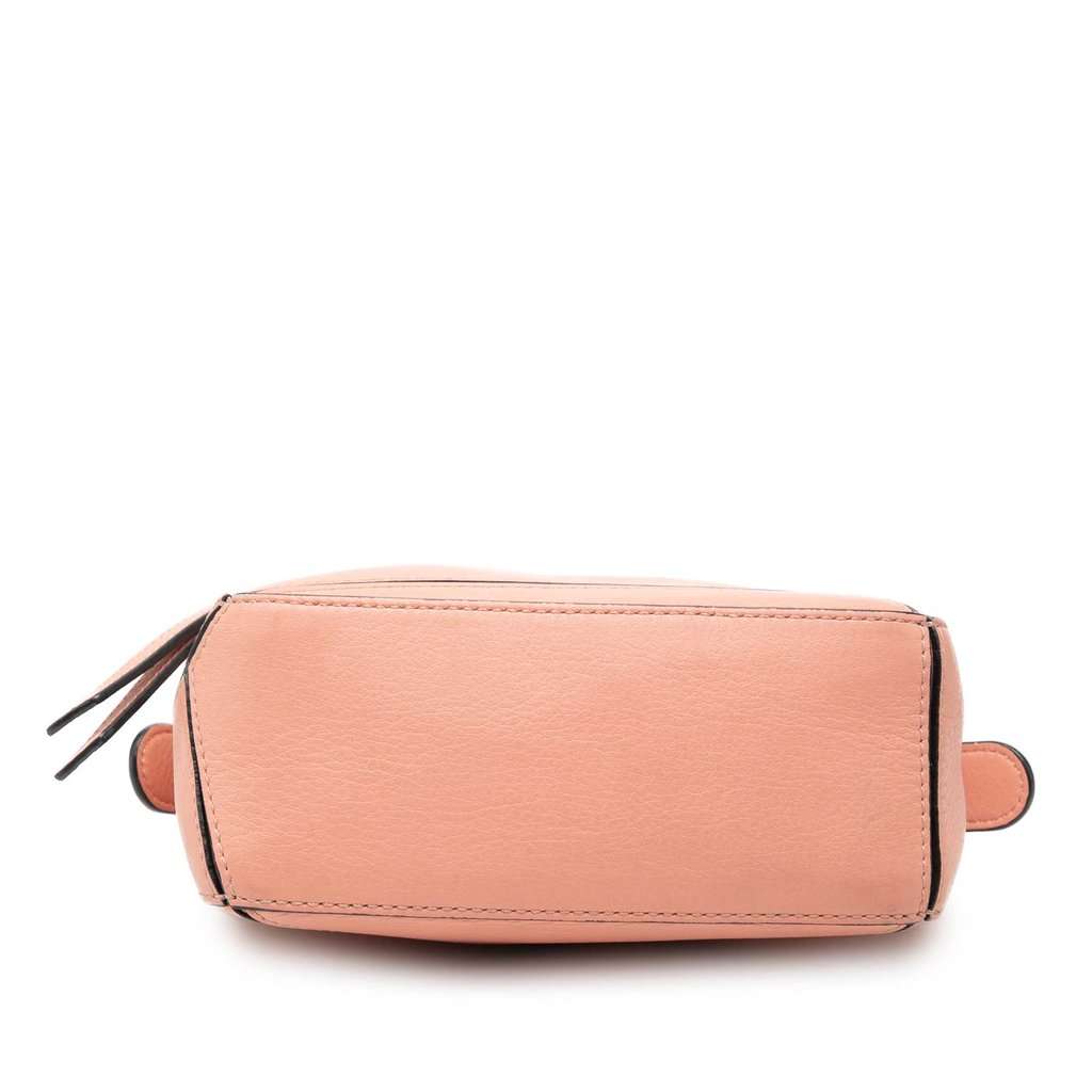 LOEWE Mini Calfskin Puzzle Satchel Pink Leather Very good - Inside View
