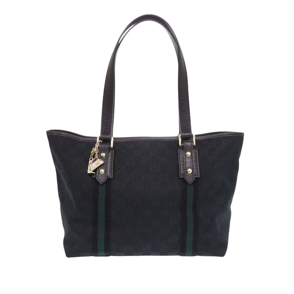 Gucci GG Canvas Jolicoeur Tote Black Very good - Front View