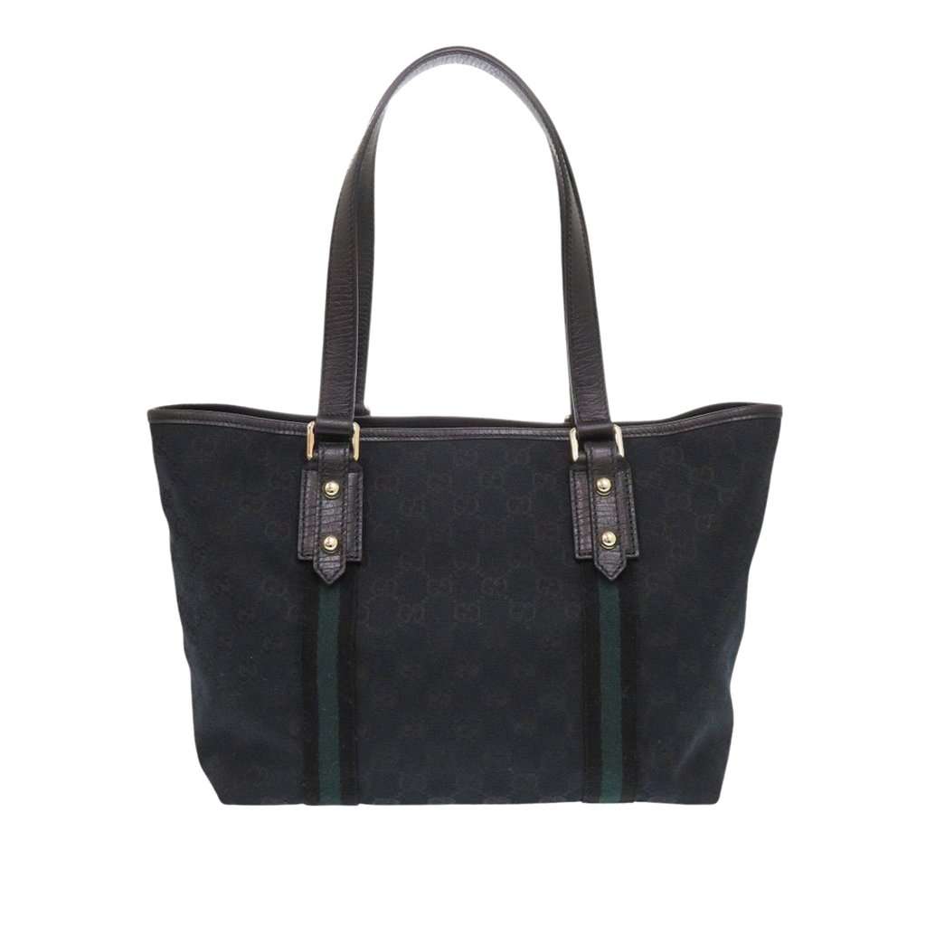 Gucci GG Canvas Jolicoeur Tote Black Very good - Back View