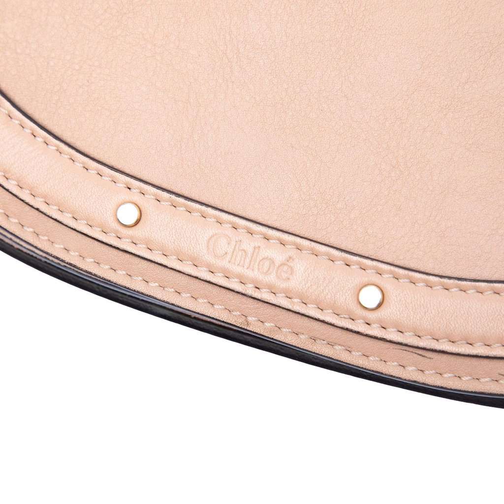 Chloé Medium Leather Nile Bracelet Satchel Pink Leather Very good condition - Box View