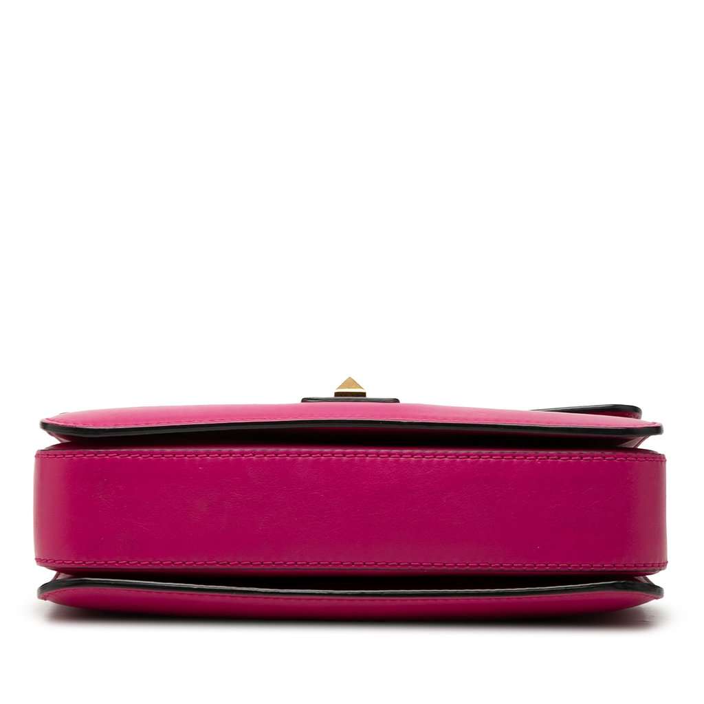 Valentino Leather B Rockstud Flap Shoulder Bag Pink Leather Very good - Inside View