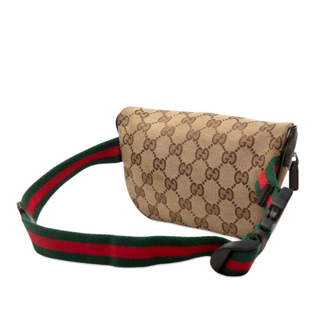 Gucci Childrens GG Canvas Web Belt Bag Beige Very good - Back View