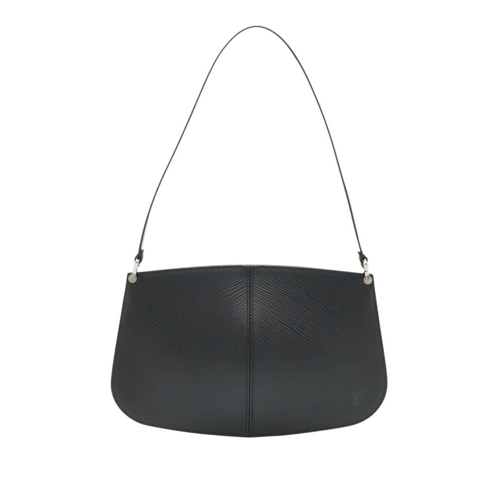 Louis Vuitton Epi Demi Lune Pochette Black Leather Very good condition - Front View