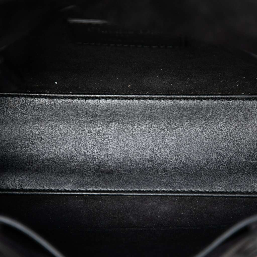 Dior Mini Smooth Calfskin Embroidered Mosaic of Mirrors Lady Dior Black Leather Very good condition - Model View