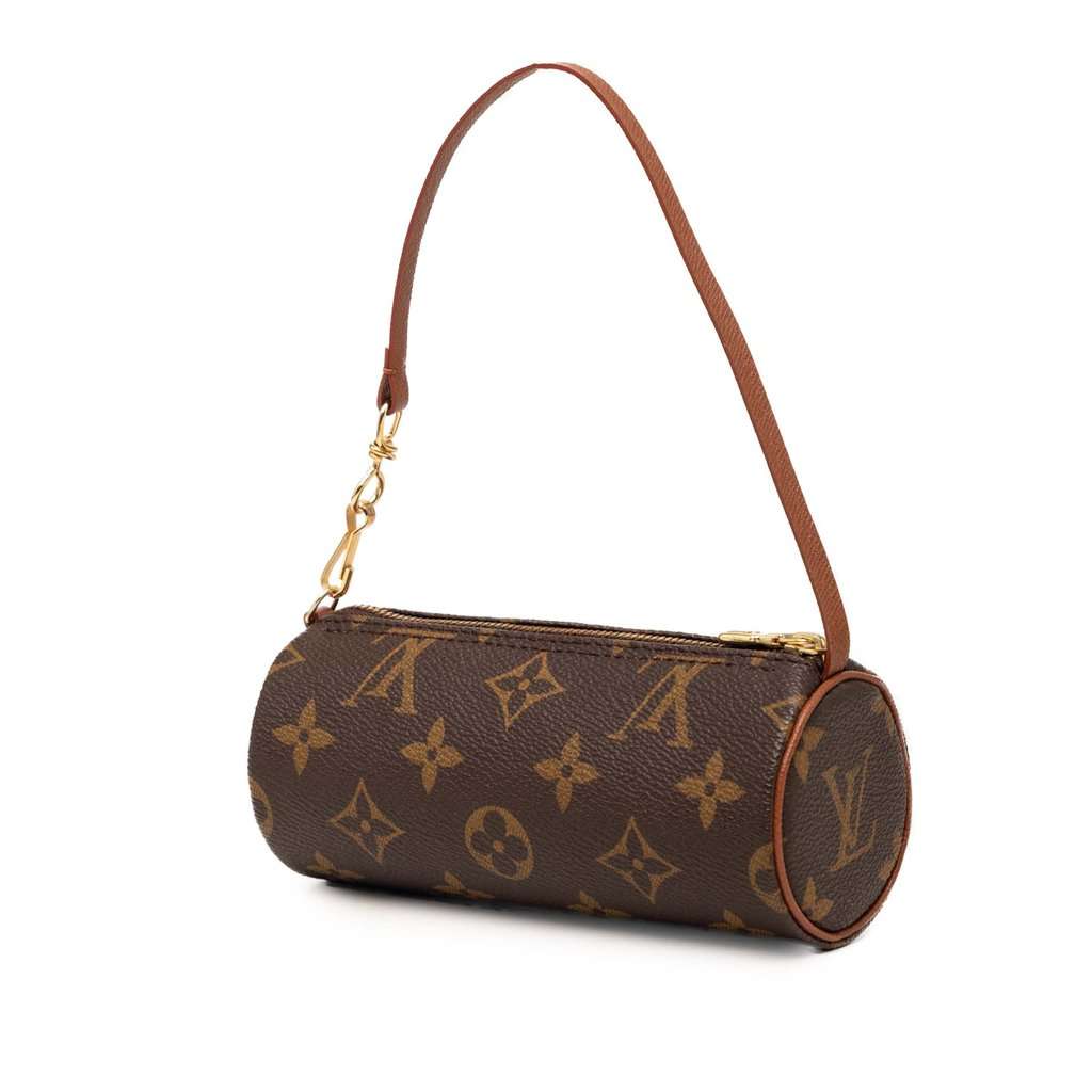 Louis Vuitton Monogram Papillon Pochette Brown Very good - Back View