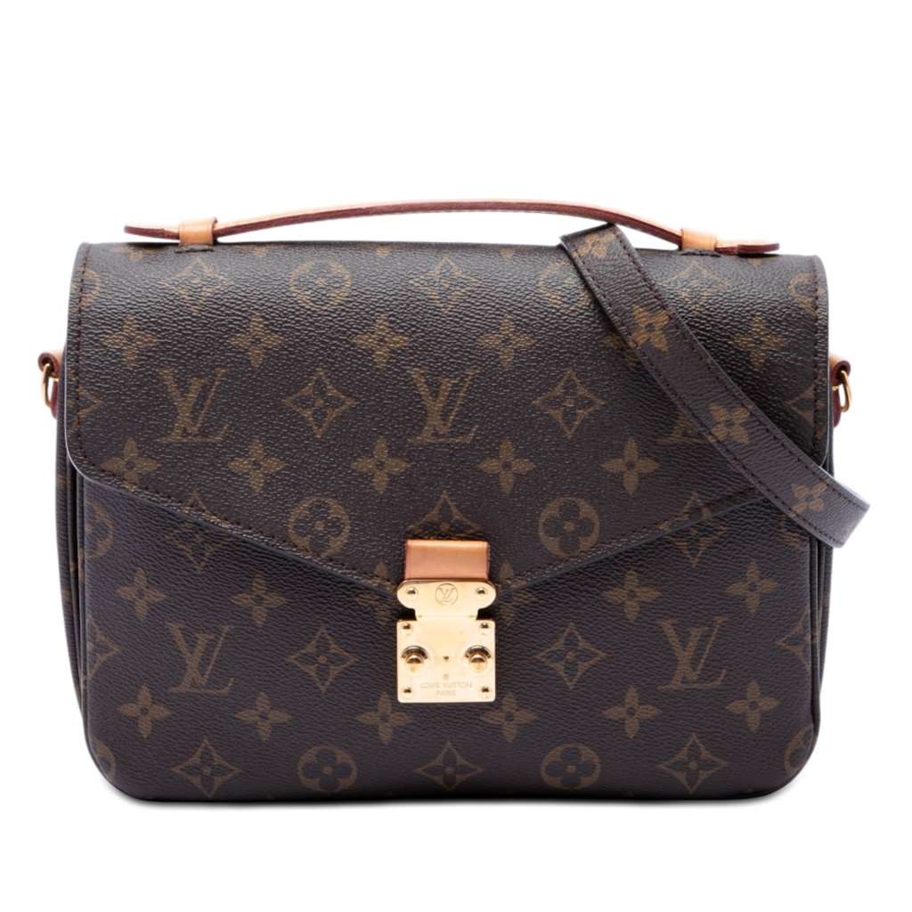 Louis Vuitton Monogram Pochette Metis Brown Very good - Front View