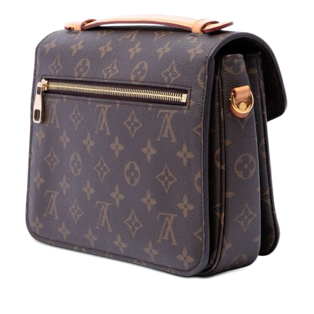 Louis Vuitton Monogram Pochette Metis Brown Very good - Back View