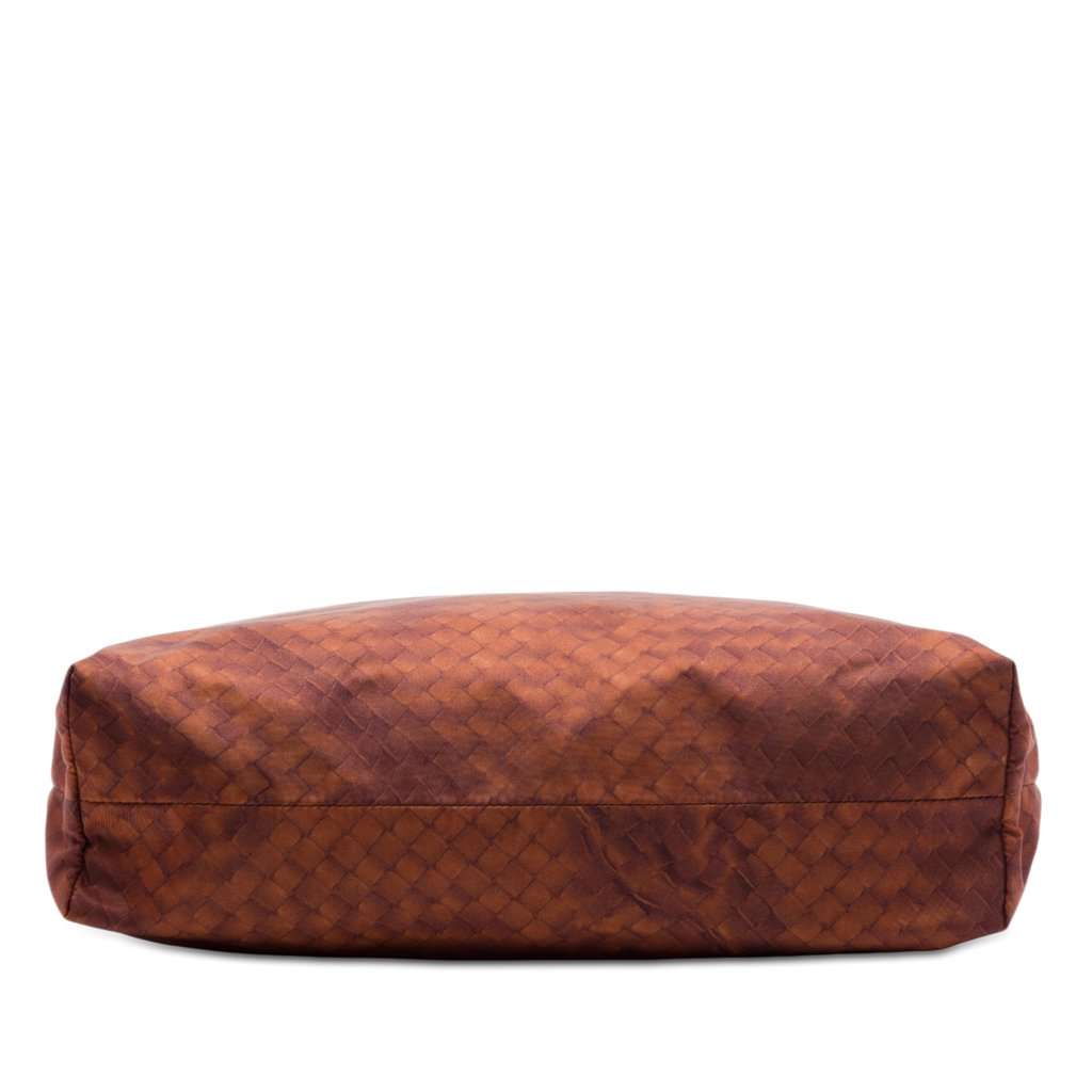 Bottega Veneta Nylon Intrecciolusion Tote Brown Very good - Inside View