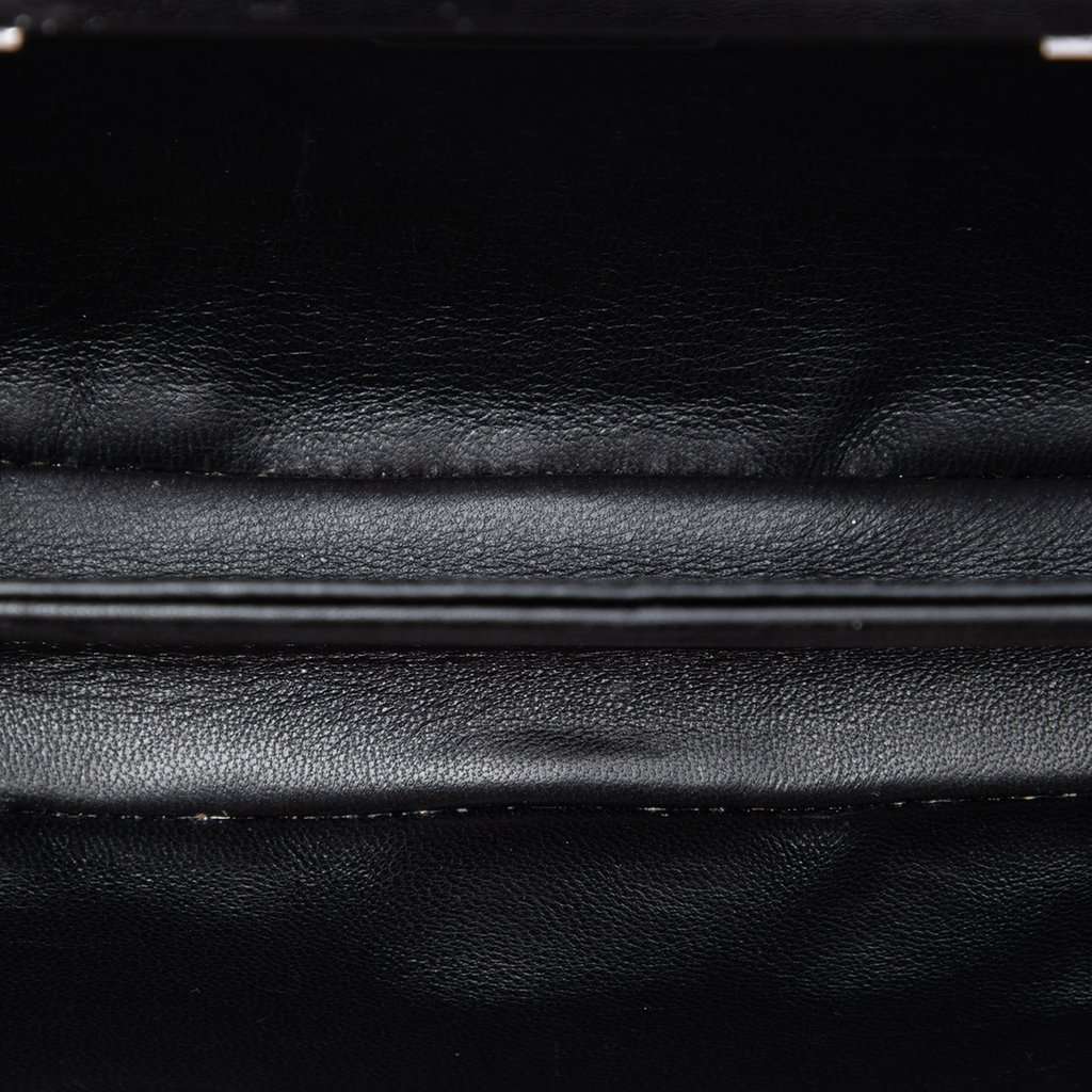 Prada Universal Studios Leather Thunder Frankenstein Clutch with Chain Black Leather Very good condition - Model View