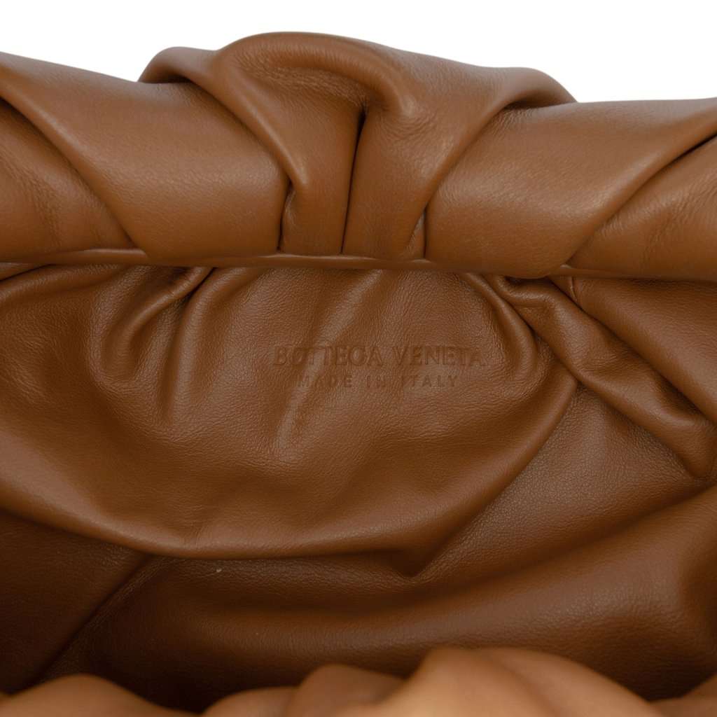 Bottega Veneta Lambskin The Shoulder Pouch Brown Leather Very good condition - Box View