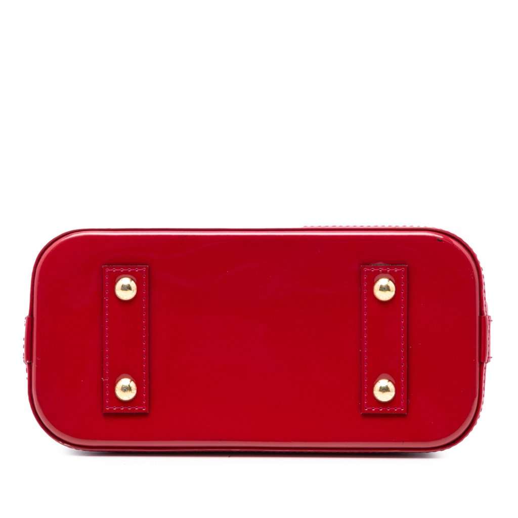 Louis Vuitton Monogram Vernis Alma BB Red Leather Very good condition - Inside View