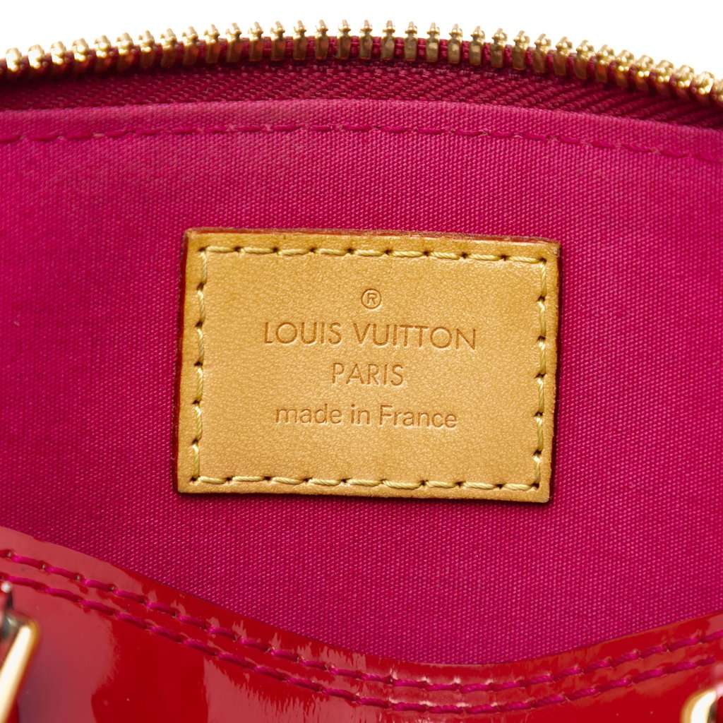Louis Vuitton Monogram Vernis Alma BB Red Leather Very good condition - Box View