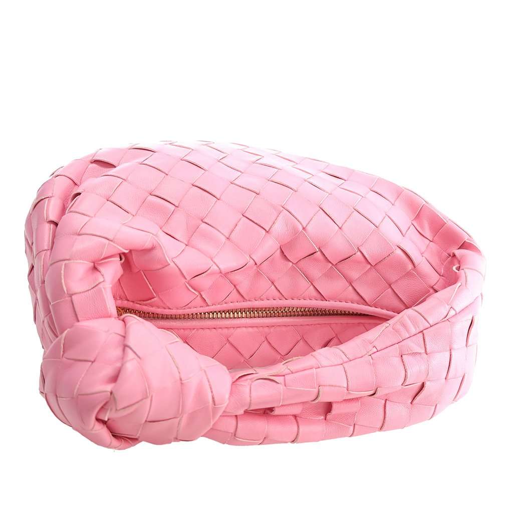 Bottega Veneta Mini Nappa Intrecciato Jodie Pink Leather Very good condition - Box View