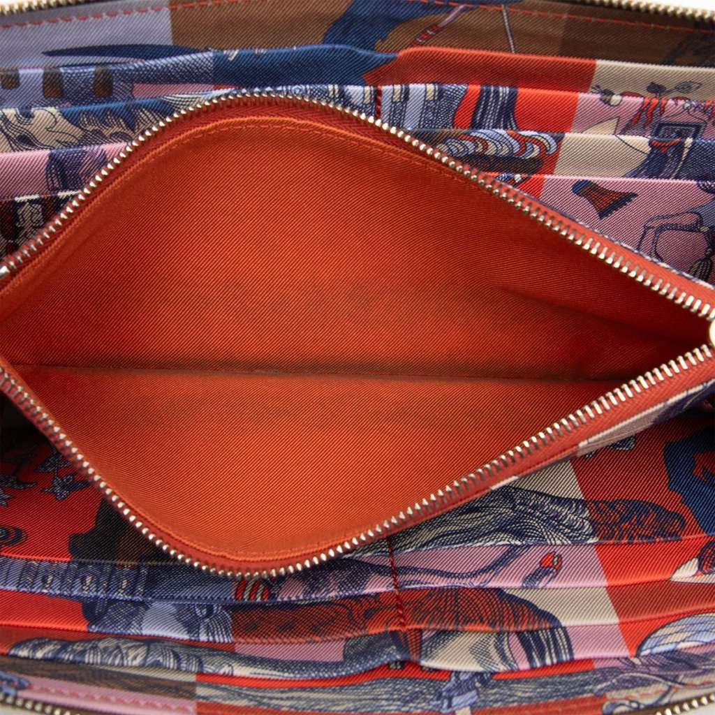 Hermès Epsom Silk In Classique Long Wallet Brown Leather Very good - Model View