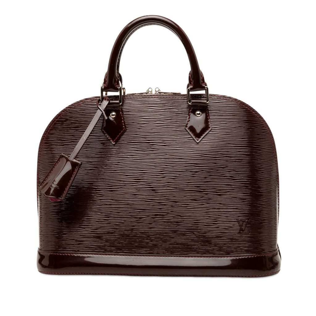 Louis Vuitton Electric Epi Alma PM Purple Leather Good condition - Front View