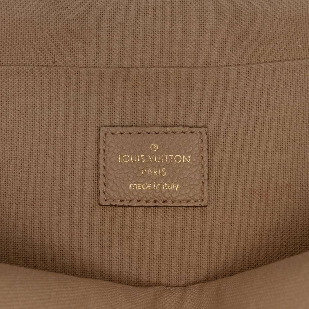 Louis Vuitton Monogram Empreinte Pochette Felicie Beige Leather Very good condition - Box View