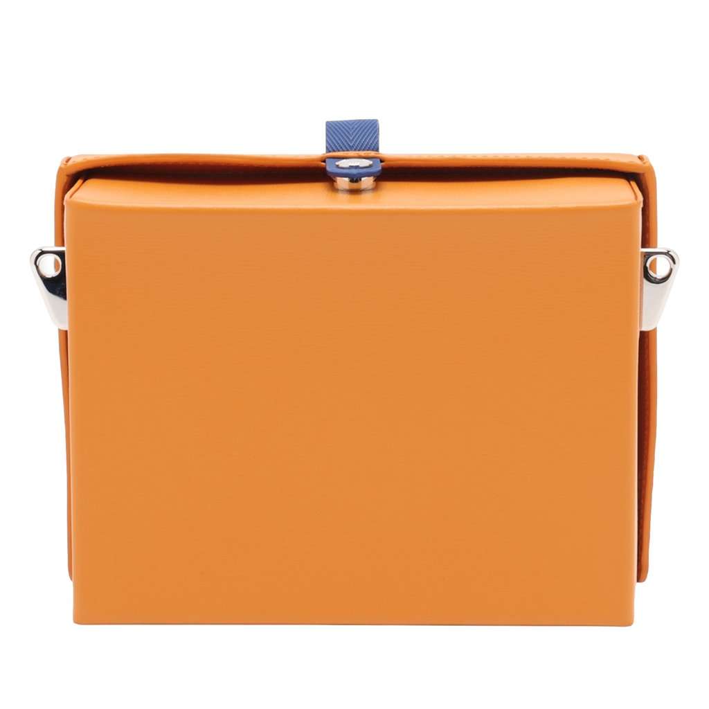 Louis Vuitton Calfskin Shopper Clutch with Strap Orange Leather Very good - Back View