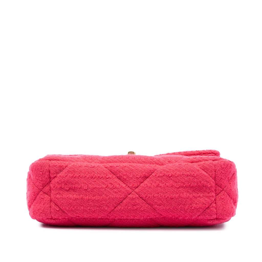 Chanel Medium Tweed 19 Flap Pink Very good condition - Inside View