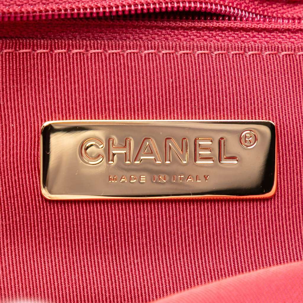 Chanel Medium Tweed 19 Flap Pink Very good condition - Box View