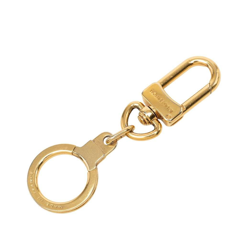 Louis Vuitton Gold Plated Bolt Extender Key Ring Gold Metal Very good - Back View