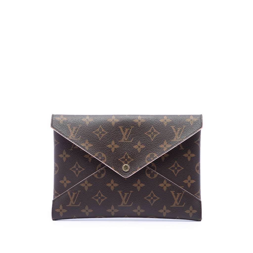 Louis Vuitton Monogram Pochette Kirigami GM Brown Very good - Front View