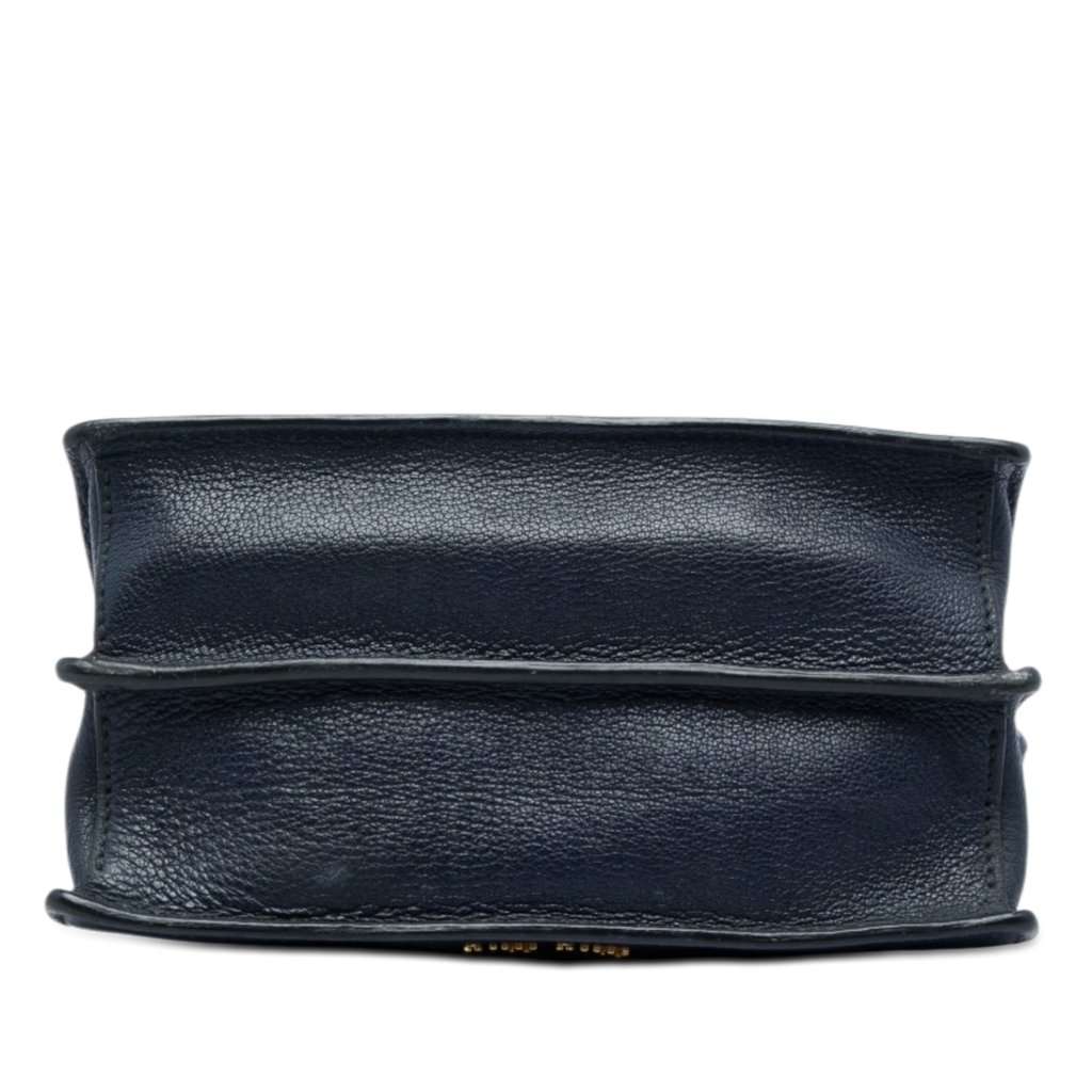 Miu Miu Goatskin Madras Crossbody Blue Leather Very good - Inside View