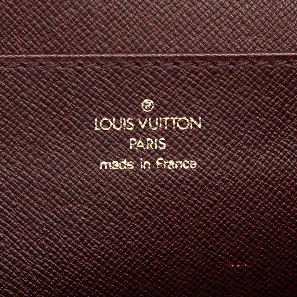 Louis Vuitton Taiga Moskova Briefcase Red Leather Very good condition - Box View