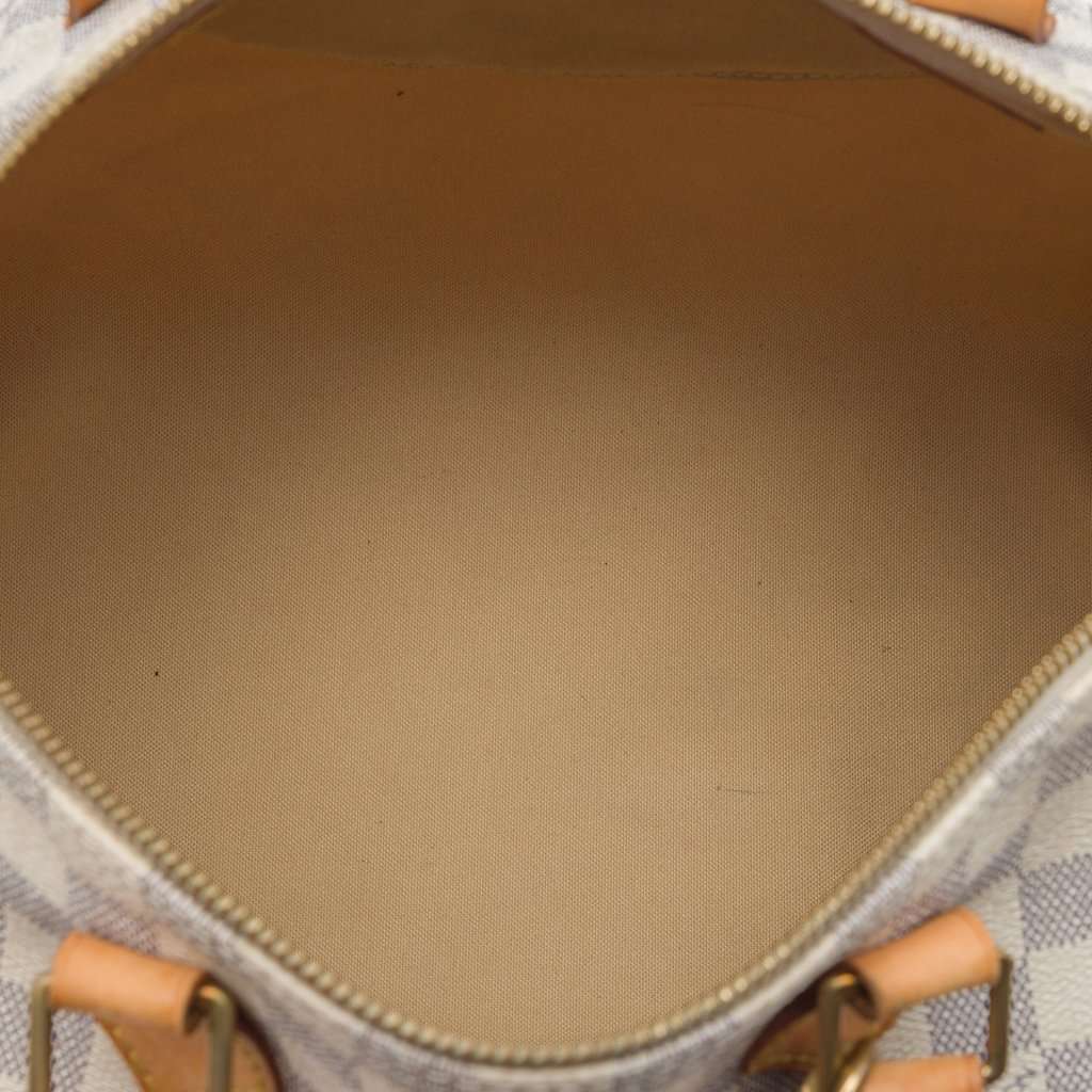 Louis Vuitton Damier Azur Speedy 30 White Good - Model View