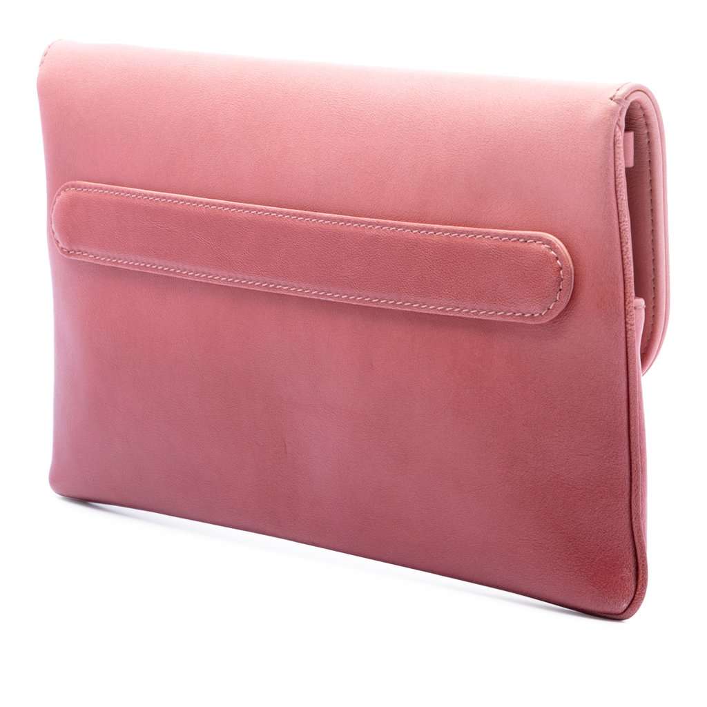 Dior Medium Gradient Calfskin DiorDouble Chain Bag Pink Leather Very good condition - Back View