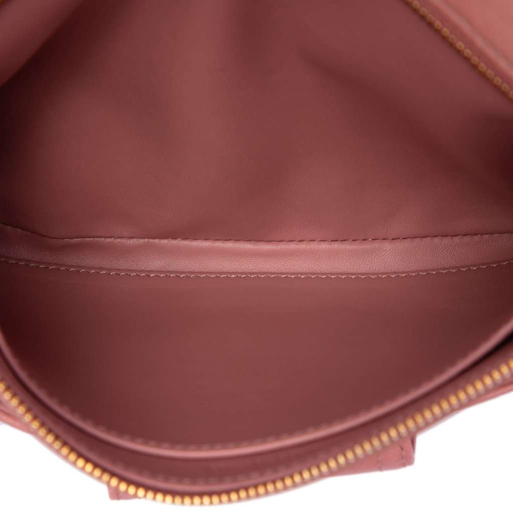 Dior Medium Gradient Calfskin DiorDouble Chain Bag Pink Leather Very good condition - Model View