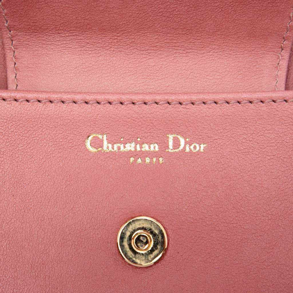 Dior Medium Gradient Calfskin DiorDouble Chain Bag Pink Leather Very good condition - Box View