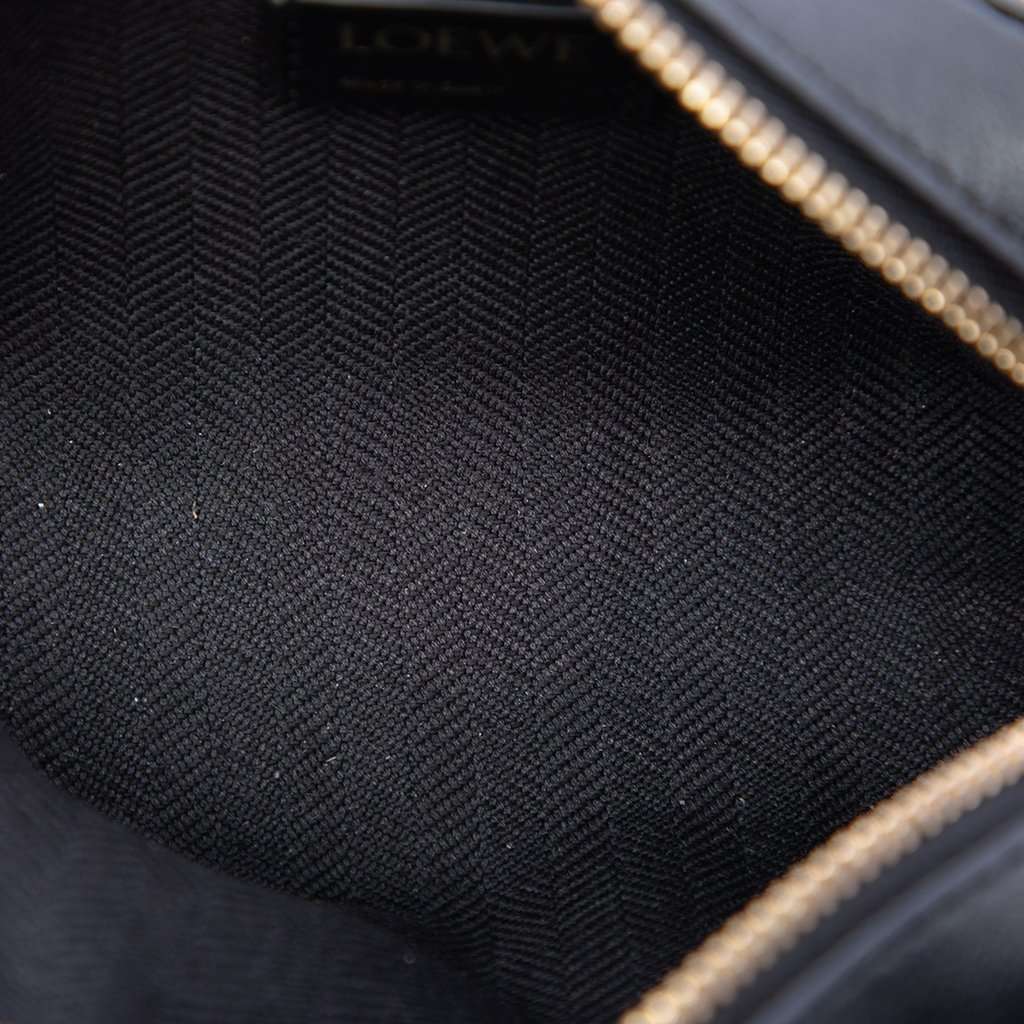 Loewe Nano Anagram Canvas Amazona Satchel Black Very good condition - Model View