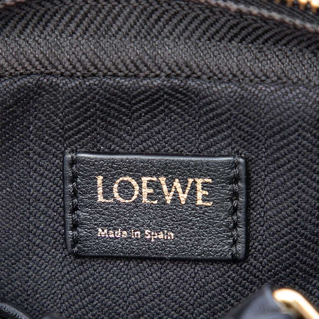 Loewe Nano Anagram Canvas Amazona Satchel Black Very good condition - Box View