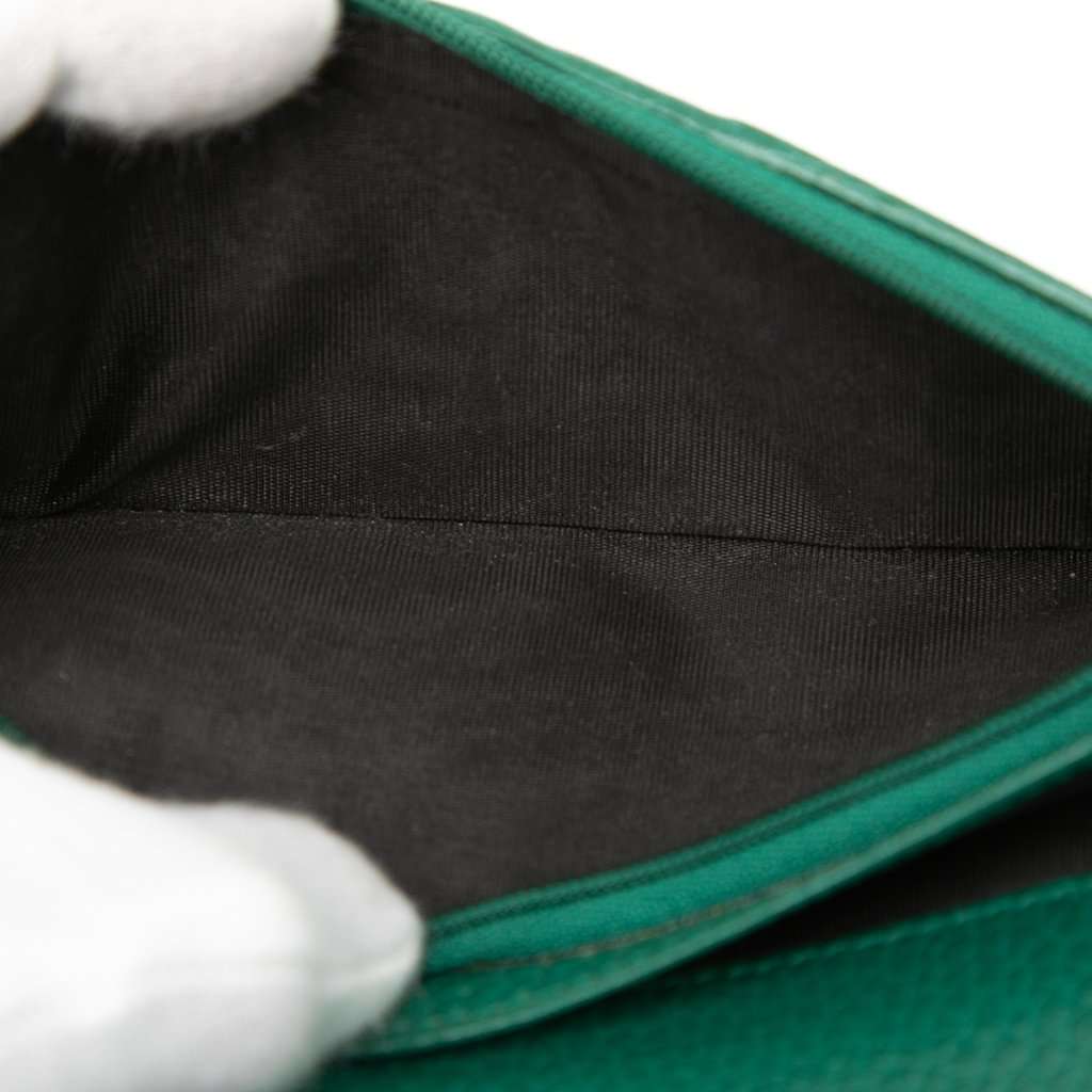 Gucci Calfskin Interlocking G Bifold Long Wallet Black Leather Very good - Model View