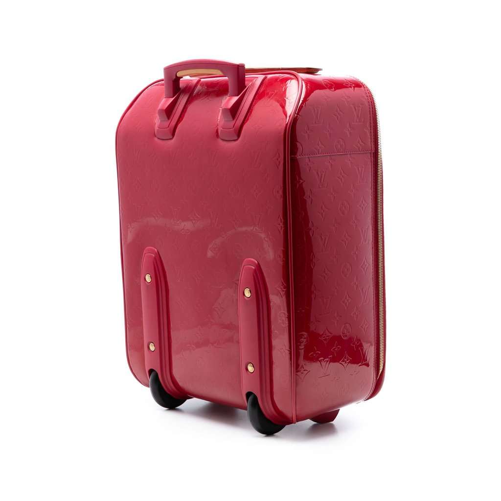 Louis Vuitton Monogram Vernis Pegase 45 Red Leather Very good condition - Back View