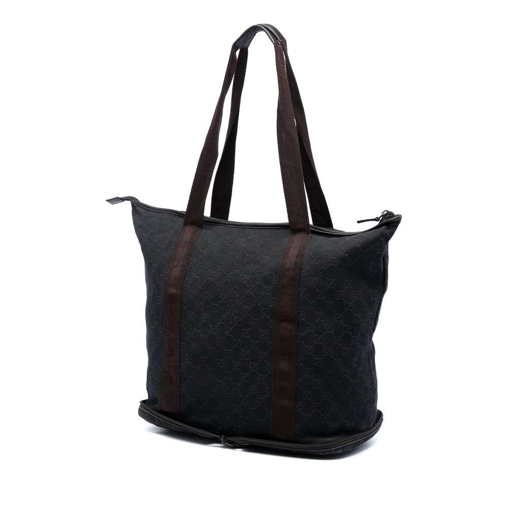 Gucci GG Denim Tote Blue Very good - Back View