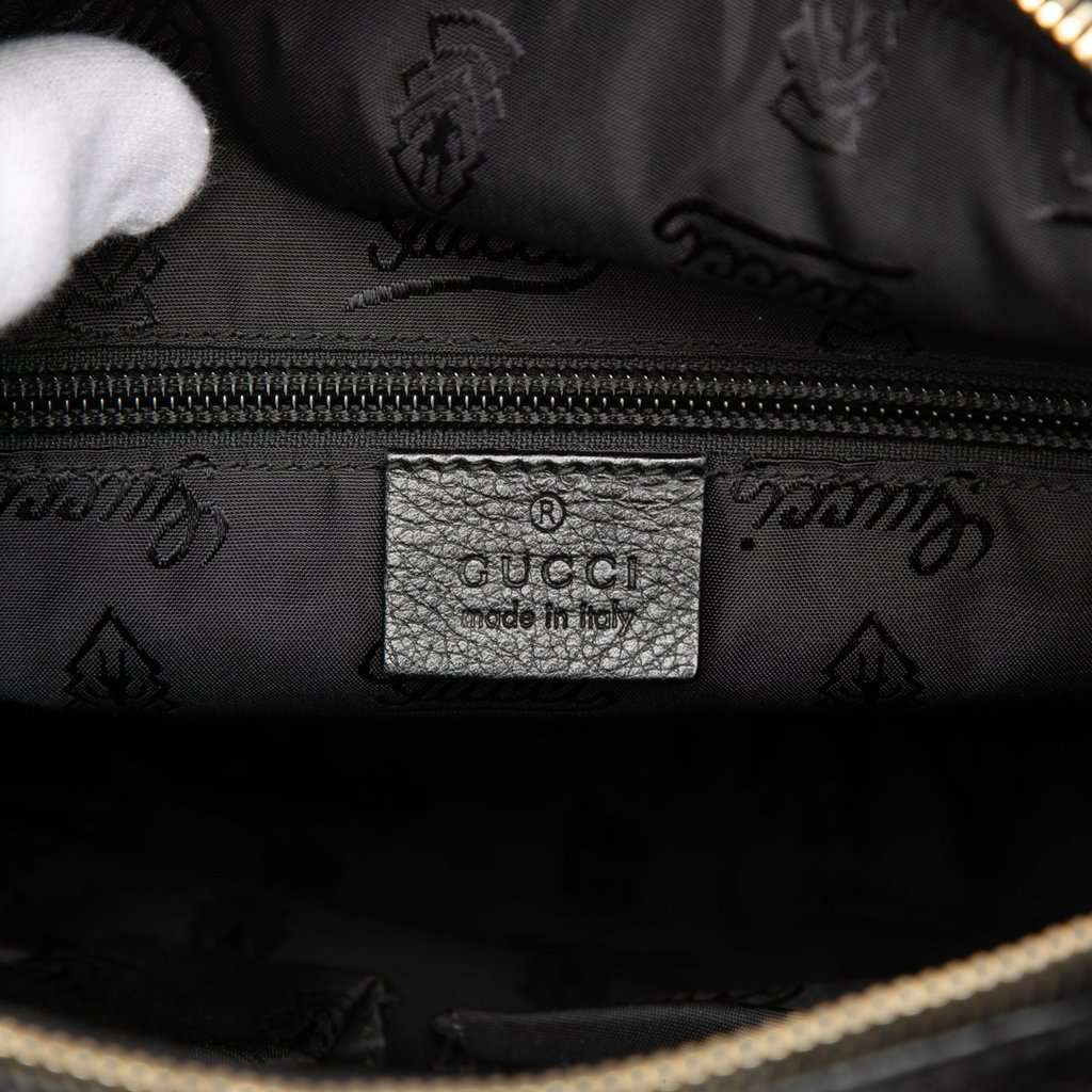 Gucci Guccissima Crossbody Black Leather Very good - Box View
